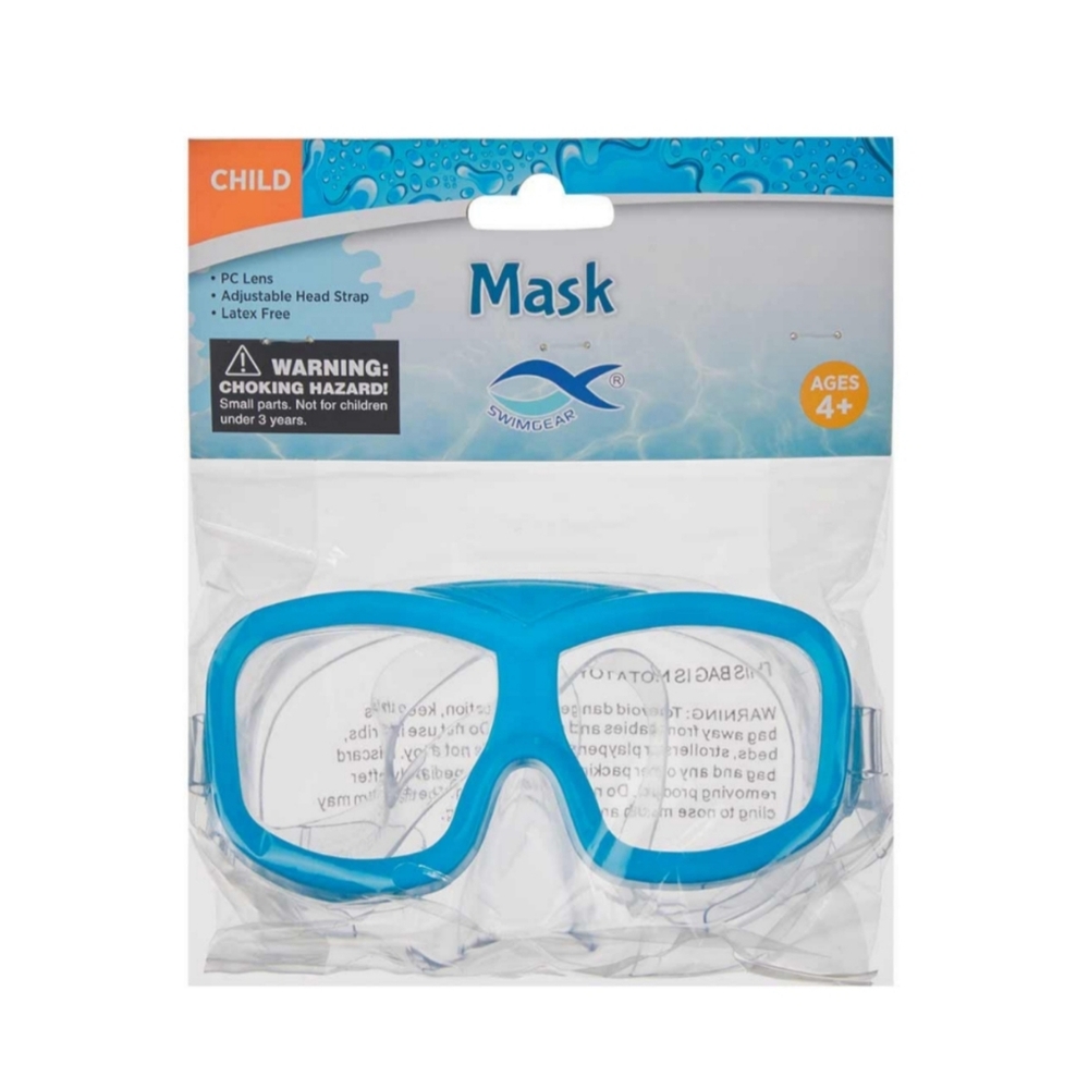*5/$20* NEW Swimgear Child Mask Nose Cover Wide Vision PC Lens